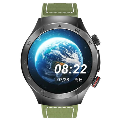 E800 SOS Emergency Call Watch IP68 Waterproof ECG Health Monitor Smart Bracelet (Nylon Strap)
