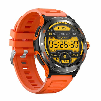 KT76 3ATM Waterproof Health Monitor 1.53-inch Bluetooth Smart Watch with Flashlight