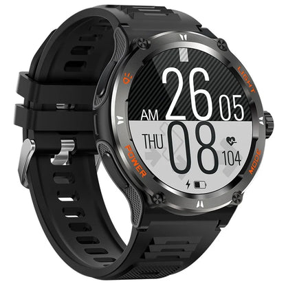 KT76 3ATM Waterproof Health Monitor 1.53-inch Bluetooth Smart Watch with Flashlight