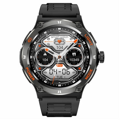 KT76 3ATM Waterproof Health Monitor 1.53-inch Bluetooth Smart Watch with Flashlight