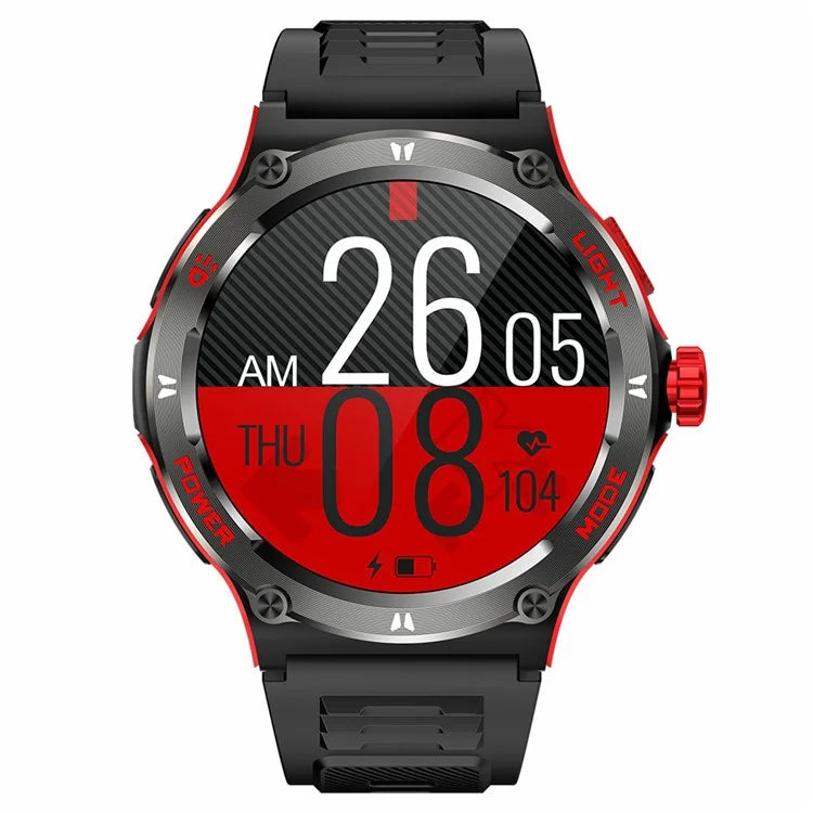 KT76 3ATM Waterproof Health Monitor 1.53-inch Bluetooth Smart Watch with Flashlight