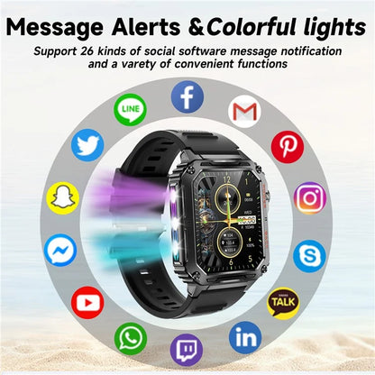 P3 Heart Rate Monitor Bluetooth Call Sports Smart Watch with Colorful Breathing Light