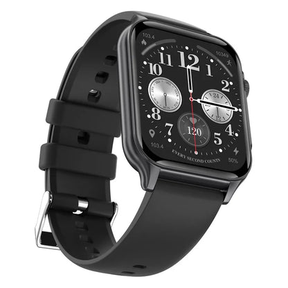 P6 Colorful Breathing Light 1.96-inch Square Screen Smart Watch Heart Rate Blood Pressure Monitor