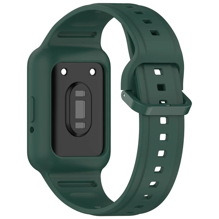 For Samsung Galaxy Fit3 (SM-R390) Watch Strap Integrate Silicone Watch Band with Case