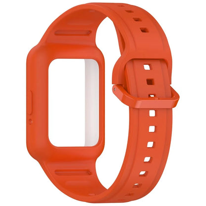 For Samsung Galaxy Fit3 (SM-R390) Watch Strap Integrate Silicone Watch Band with Case