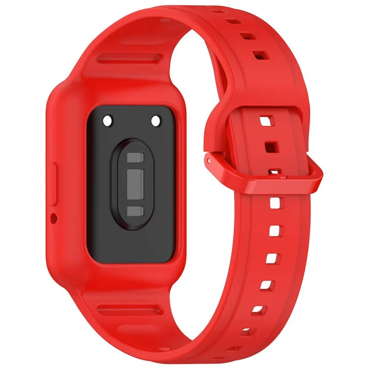 For Samsung Galaxy Fit3 (SM-R390) Watch Strap Integrate Silicone Watch Band with Case