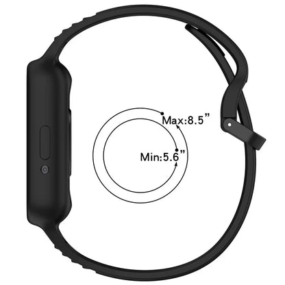 For Samsung Galaxy Fit3 (SM-R390) Watch Strap Integrate Silicone Watch Band with Case