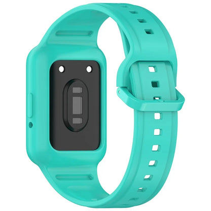 For Samsung Galaxy Fit3 (SM-R390) Watch Strap Integrate Silicone Watch Band with Case