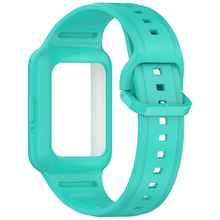 For Samsung Galaxy Fit3 (SM-R390) Watch Strap Integrate Silicone Watch Band with Case
