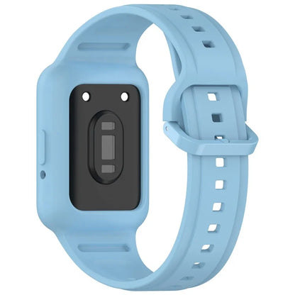 For Samsung Galaxy Fit3 (SM-R390) Watch Strap Integrate Silicone Watch Band with Case