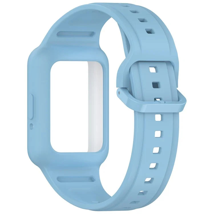 For Samsung Galaxy Fit3 (SM-R390) Watch Strap Integrate Silicone Watch Band with Case