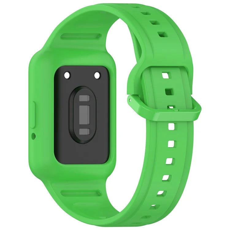 For Samsung Galaxy Fit3 (SM-R390) Watch Strap Integrate Silicone Watch Band with Case
