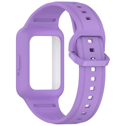 For Samsung Galaxy Fit3 (SM-R390) Watch Strap Integrate Silicone Watch Band with Case