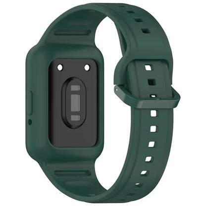 For Huawei Band 7 / Band 8 / Band 8 NFC / Band 9 / Band 9 NFC Integrated Silicone Strap Watch Case Replacement Wrist Band