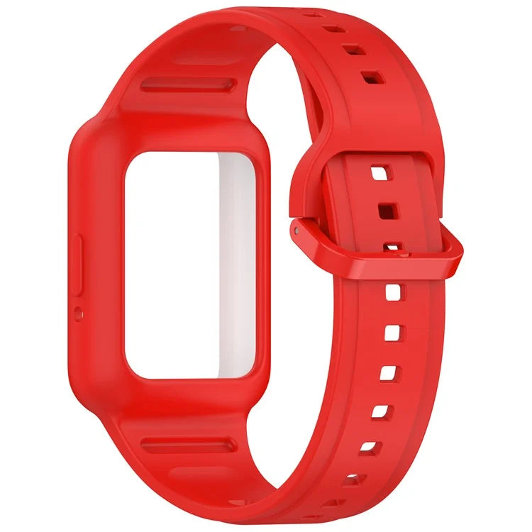 For Huawei Band 7 / Band 8 / Band 8 NFC / Band 9 / Band 9 NFC Integrated Silicone Strap Watch Case Replacement Wrist Band