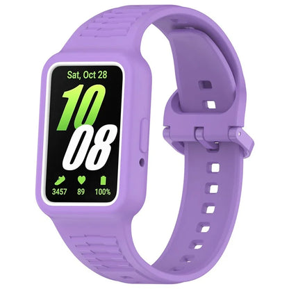 For Huawei Band 7 / Band 8 / Band 8 NFC / Band 9 / Band 9 NFC Integrated Silicone Strap Watch Case Replacement Wrist Band