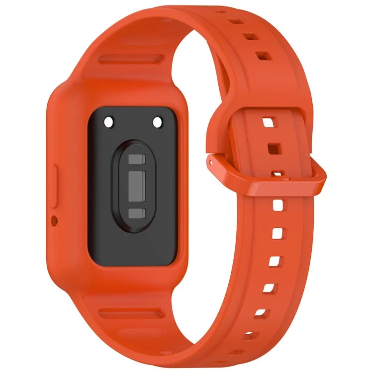 For Honor Band 9 Silicone Watch Band Wrist Strap with Watch Case