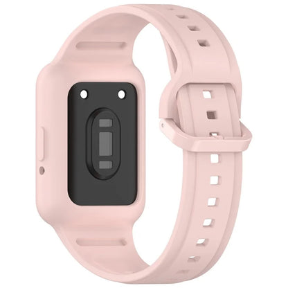 For Honor Band 9 Silicone Watch Band Wrist Strap with Watch Case