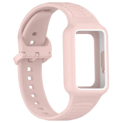 For Honor Band 9 Silicone Watch Band Wrist Strap with Watch Case