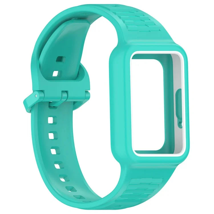 For Honor Band 9 Silicone Watch Band Wrist Strap with Watch Case
