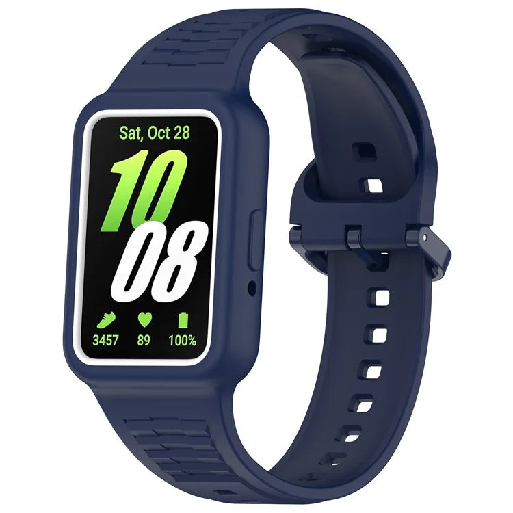 For Honor Band 9 Silicone Watch Band Wrist Strap with Watch Case