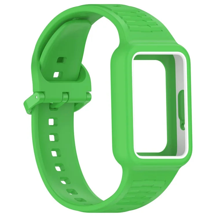 For Honor Band 9 Silicone Watch Band Wrist Strap with Watch Case