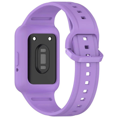 For Honor Band 9 Silicone Watch Band Wrist Strap with Watch Case