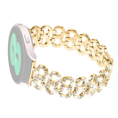 For Gabb Watch 2 Rhinestones Decor Gourd Shape Watch Band Alloy Strap
