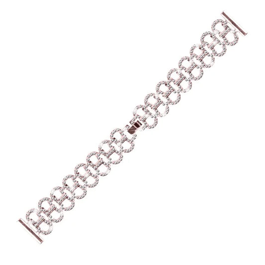 For Huami Amazfit Bip 1S Gourd Shape Watch Band Rhinestones Decor Alloy Strap