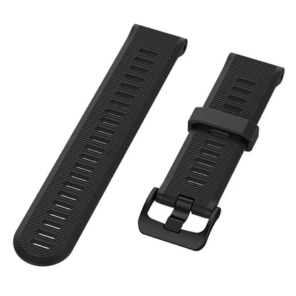 For Garmin Forerunner 945 / 935 Replacement Wrist Band Steel Buckle Textured Silicone Watch Strap