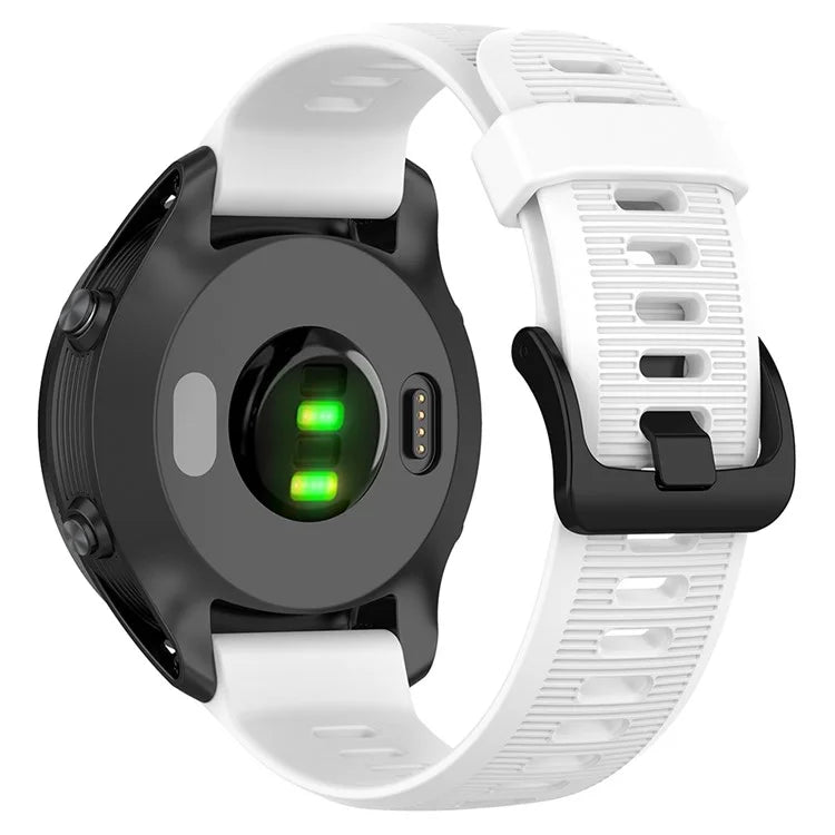 For Garmin Forerunner 945 / 935 Replacement Wrist Band Steel Buckle Textured Silicone Watch Strap