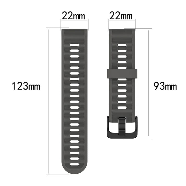 For Garmin Forerunner 945 / 935 Replacement Wrist Band Steel Buckle Textured Silicone Watch Strap