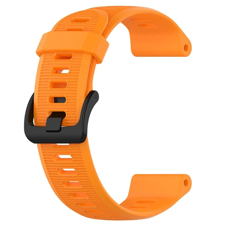 For Garmin Forerunner 945 / 935 Replacement Wrist Band Steel Buckle Textured Silicone Watch Strap