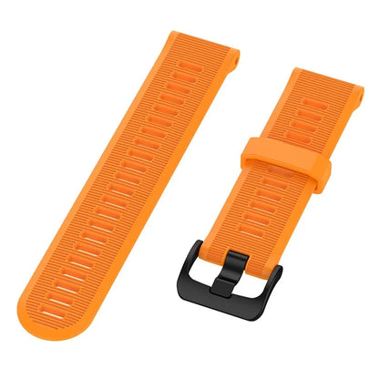 For Garmin Forerunner 945 / 935 Replacement Wrist Band Steel Buckle Textured Silicone Watch Strap