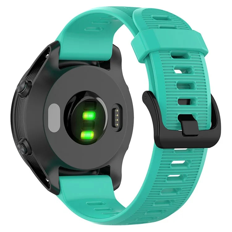 For Garmin Forerunner 945 / 935 Replacement Wrist Band Steel Buckle Textured Silicone Watch Strap
