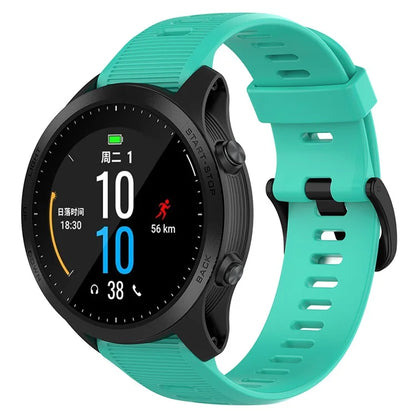 For Garmin Forerunner 945 / 935 Replacement Wrist Band Steel Buckle Textured Silicone Watch Strap