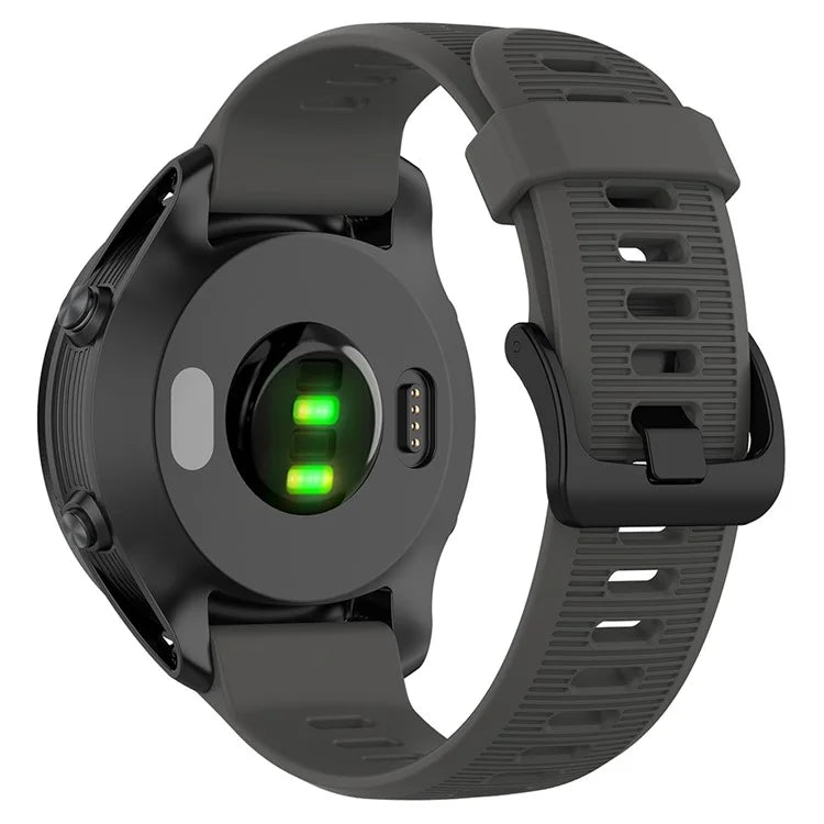 For Garmin Forerunner 945 / 935 Replacement Wrist Band Steel Buckle Textured Silicone Watch Strap