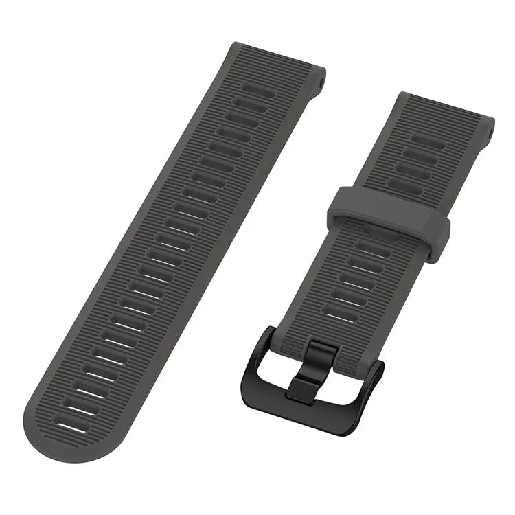 For Garmin Forerunner 945 / 935 Replacement Wrist Band Steel Buckle Textured Silicone Watch Strap
