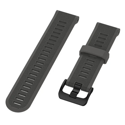 For Garmin Forerunner 945 / 935 Replacement Wrist Band Steel Buckle Textured Silicone Watch Strap