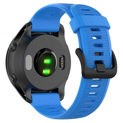For Garmin Forerunner 945 / 935 Replacement Wrist Band Steel Buckle Textured Silicone Watch Strap