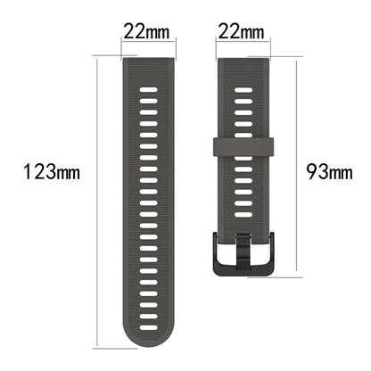 For Garmin Forerunner 945 / 935 Replacement Wrist Band Steel Buckle Textured Silicone Watch Strap