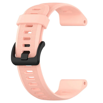 For Garmin Forerunner 945 / 935 Replacement Wrist Band Steel Buckle Textured Silicone Watch Strap