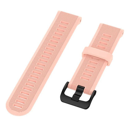 For Garmin Forerunner 945 / 935 Replacement Wrist Band Steel Buckle Textured Silicone Watch Strap