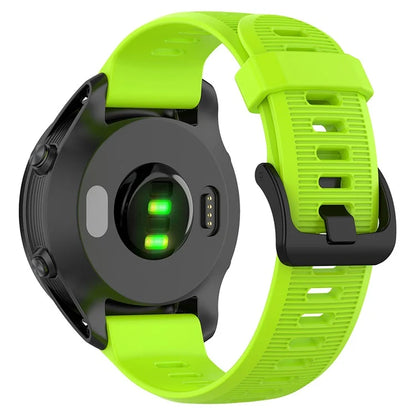 For Garmin Forerunner 945 / 935 Replacement Wrist Band Steel Buckle Textured Silicone Watch Strap