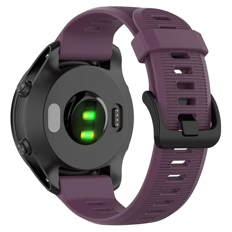 For Garmin Forerunner 945 / 935 Replacement Wrist Band Steel Buckle Textured Silicone Watch Strap