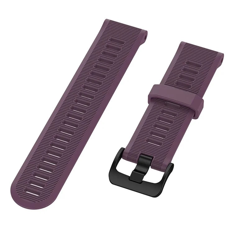 For Garmin Forerunner 945 / 935 Replacement Wrist Band Steel Buckle Textured Silicone Watch Strap