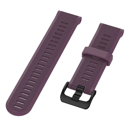 For Garmin Forerunner 945 / 935 Replacement Wrist Band Steel Buckle Textured Silicone Watch Strap