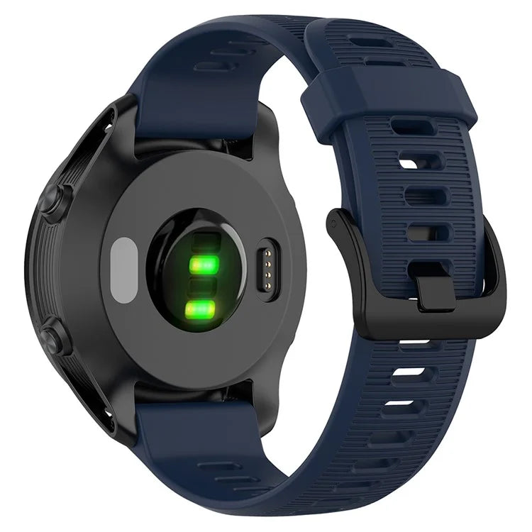 For Garmin Forerunner 945 / 935 Replacement Wrist Band Steel Buckle Textured Silicone Watch Strap