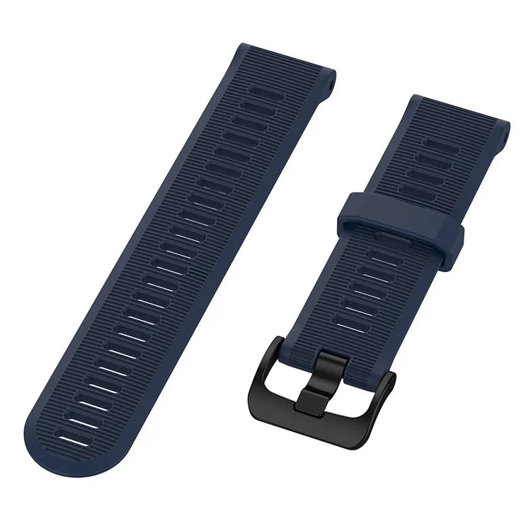 For Garmin Forerunner 945 / 935 Replacement Wrist Band Steel Buckle Textured Silicone Watch Strap