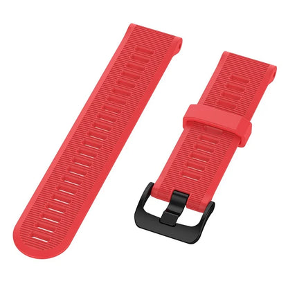 For Garmin Forerunner 945 / 935 Replacement Wrist Band Steel Buckle Textured Silicone Watch Strap